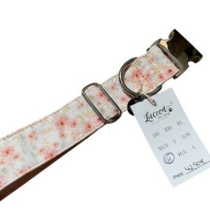 Soft Light Halsband Gr. M - Peach Flowers