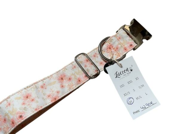 Soft Light Halsband Gr. M - Peach Flowers