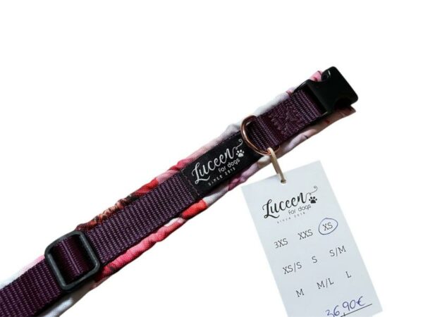 Soft Halsband Gr. XS -Watercolor x Aubergine