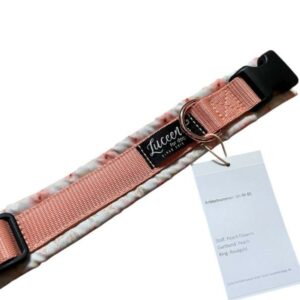 Soft Halsband Gr. M - Peach Flowers x Peach