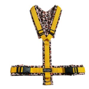Y-Softgeschirr - Leopard Apricot x Sonnengelb Gr. XL